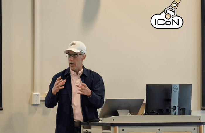 Alejandro Strachan presenting the ICoN-PCL project