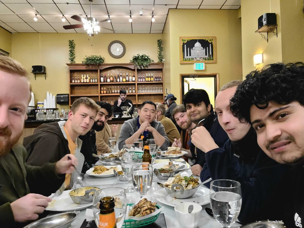 Strachan group social @ Taste of India, WL – November 2021